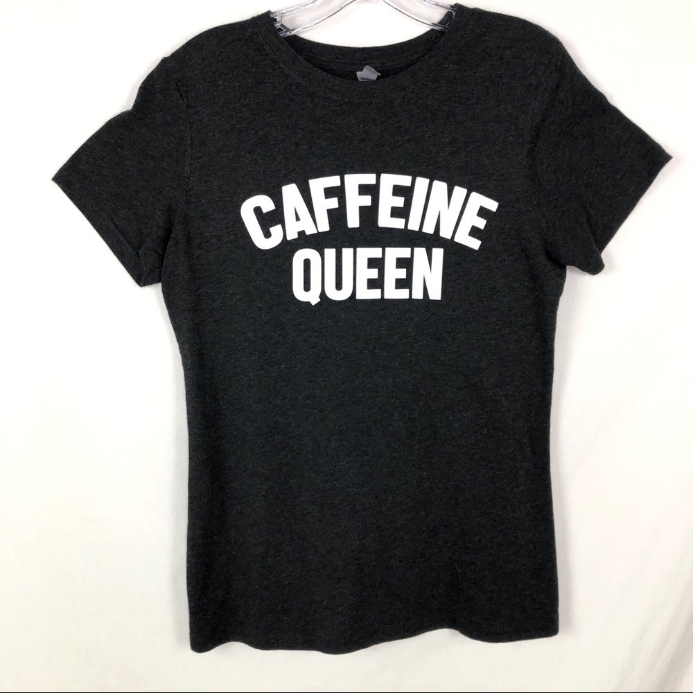 ☕️👑 Caffeine Queen Gray T-Shirt - Picture 2 of 6